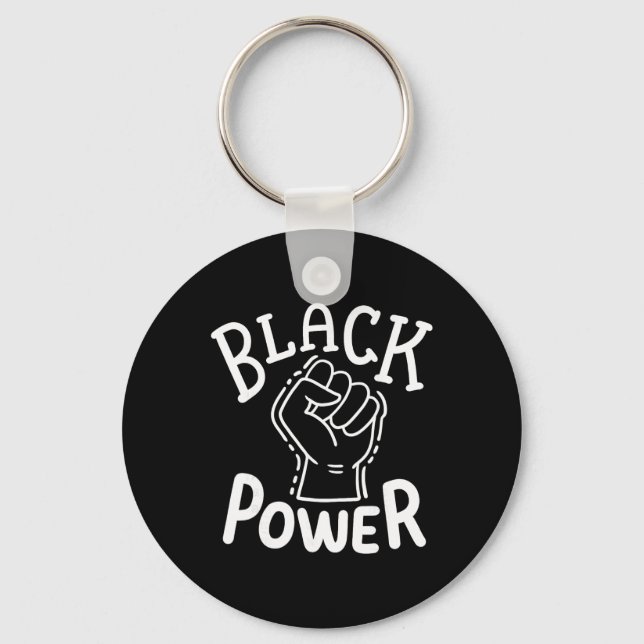 Chaveiro Poder Negro Direitos Civis Orgulho Afro-Americano  (Frente)