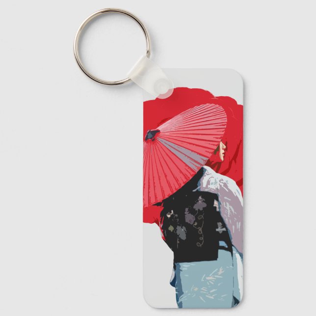 Chaveiro Poderoso Retrato Avermelhado Japão Contemporâneo  (Frente)
