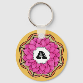 Chaveiro POINSÉTIA MODERNA na MAGENTA