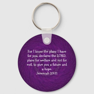 Chaveiro Pois eu sei os planos que tenho....  Jeremiah 29:1