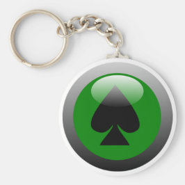 Chaveiro Poker Button - Spade