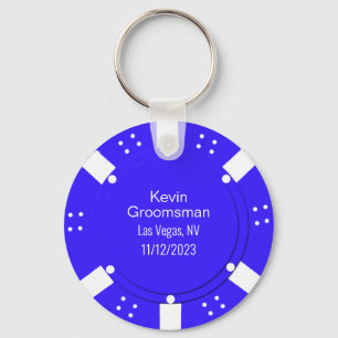 Chaveiro Poker Chip Casino Themed Wedding Favor