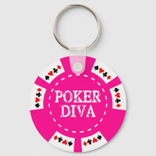 CHAVEIRO POKER DIVA POKER CHIP