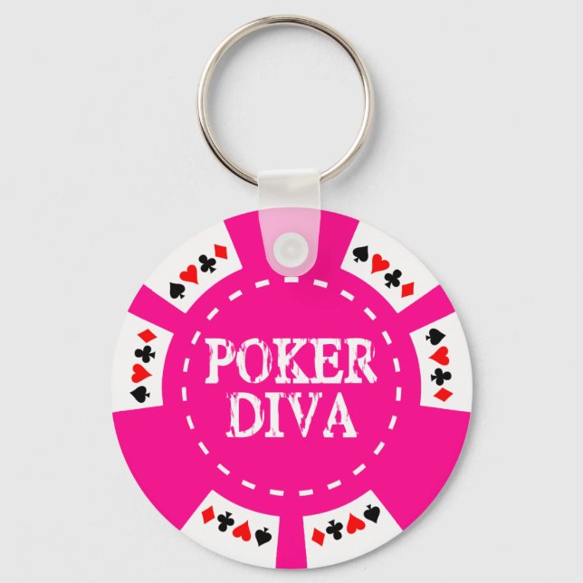CHAVEIRO POKER DIVA POKER CHIP (Frente)