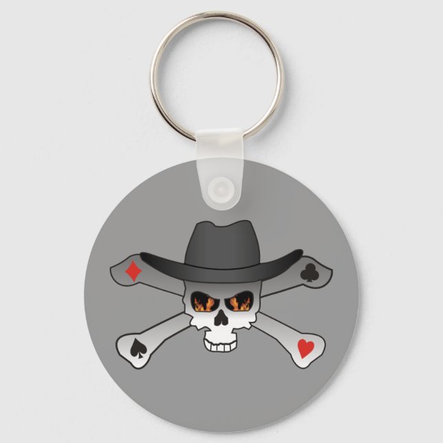 Chaveiro Poker Outlaw-skull (Frente)