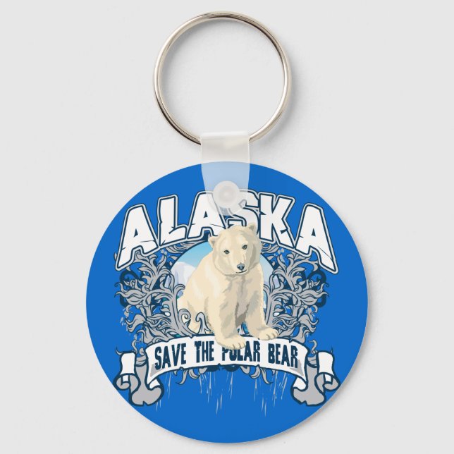 Chaveiro Polar Bear Alaska (Frente)