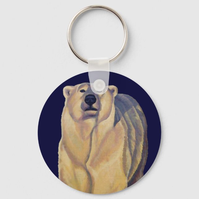 Chaveiro Polar Bear Art Key Chain Canada Willife Gifts (Frente)