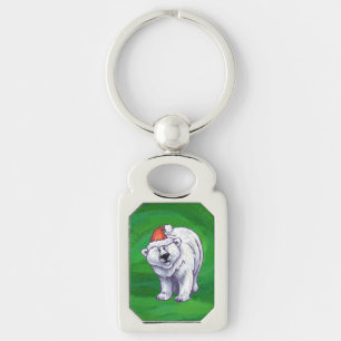Chaveiro Polar Bear Natal Em Verde