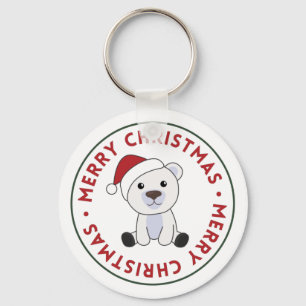 Chaveiro Polar Bear Natal Neve Inverno Animais Polar Chave