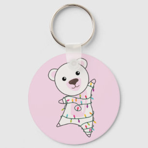 Chaveiro Polar Bear Natal Neve Inverno Animais Polar Chave