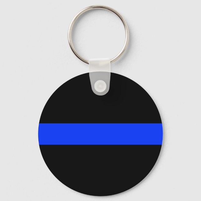 Chaveiro Police Blue Thin Line (Frente)