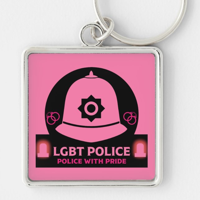 Chaveiro Polícia de Orgulho gay LGBT+ (Frente)