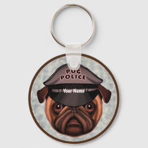 Chaveiro Polícia Pug