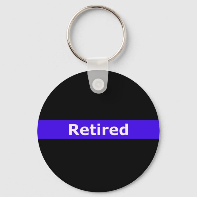 Chaveiro Polícia Retirada Linha Azul Fino (Frente)