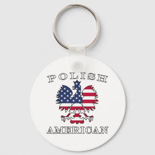 Chaveiro Polish American Flag Eagle