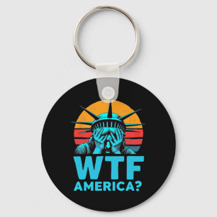 Chaveiro Política anti-trump e democracia Wtf América 3
