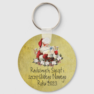 Chaveiro Polônia Gift Wesołych Świąt Merry Christmas polonê