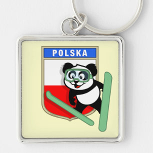 Chaveiro Polônia Ski-jumping Panda