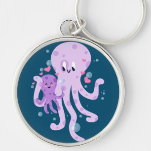 Chaveiro Polvo Bonito Mãe Desenhando Arte