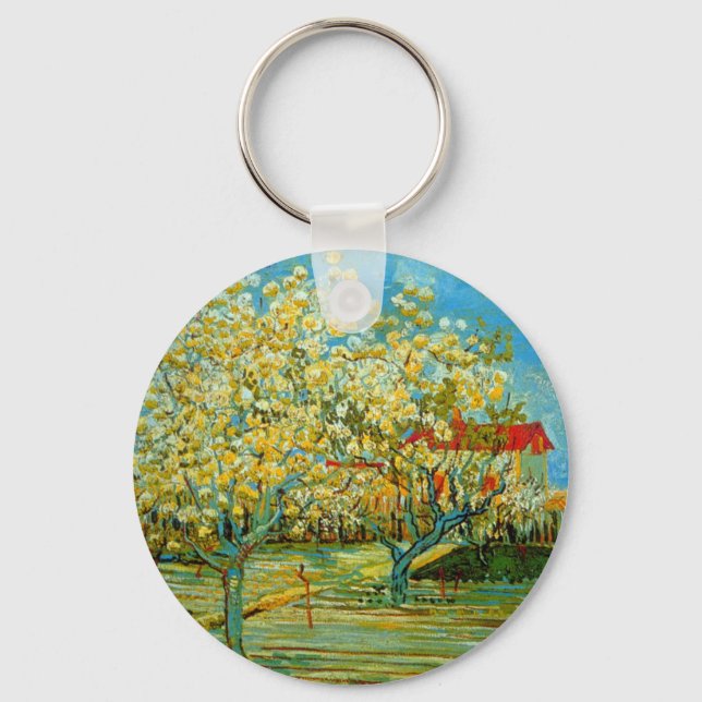 Chaveiro Pomar em Flor por Vincent van Gogh (Frente)