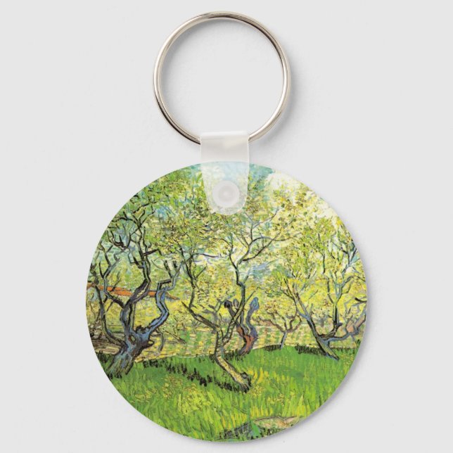 Chaveiro Pomar em Flor por Vincent van Gogh (Frente)