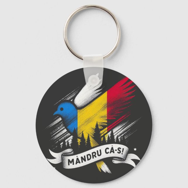 Chaveiro Pomba romana de Mandru (Frente)