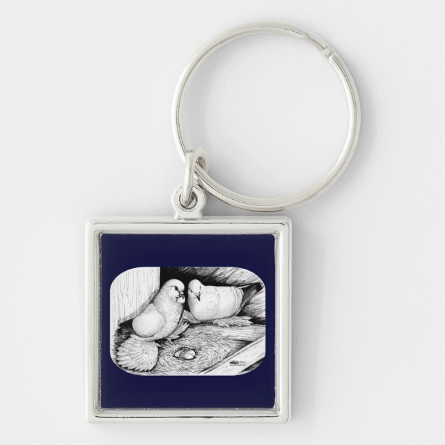 Chaveiro Pombos De Gelo (Frente)