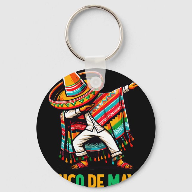 Chaveiro Poncho Mexicano Dabbing Cinco De Mayo Festa 5  (Frente)