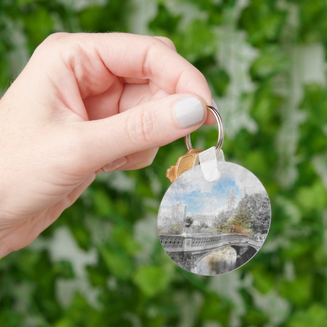 Chaveiro Ponte aquática no Central Park em Nova Iorque (Mão)