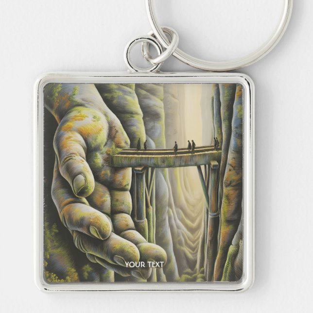 Chaveiro Ponte da Mão de Pedra Fantasy Cute (Frente)