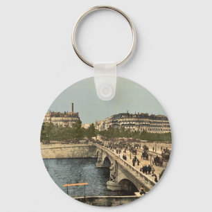 Chaveiro Ponte de Alma, clássico Photochrom de Paris,