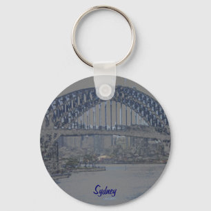 Chaveiro Ponte de porto de Sydney azul