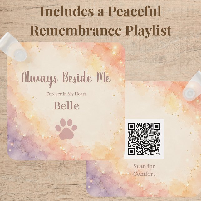 Chaveiro Ponte do Arco-íris Personalizado com Códi (Personalized Rainbow Bridge photo keychain honoring beloved dogs, cats, and cherished companions.)