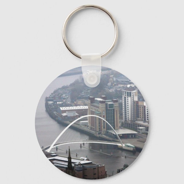 Chaveiro Ponte do Milênio de Newcastle com Tyne (Frente)
