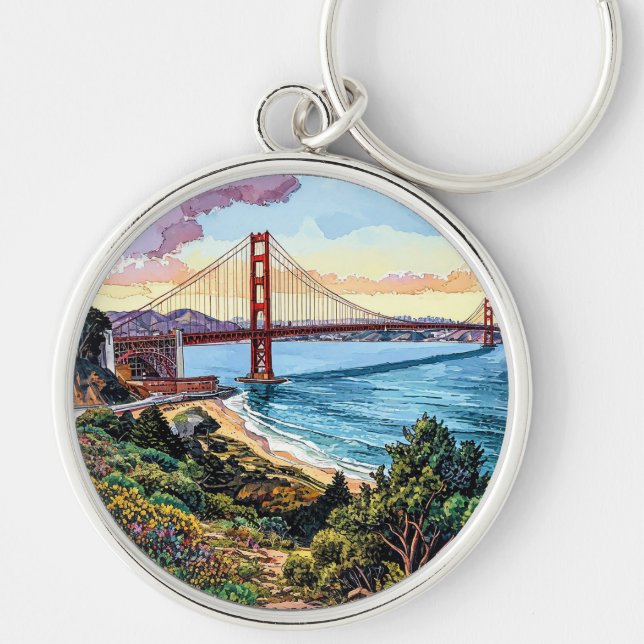 Chaveiro Ponte Golden Gate de São Francisco (Frente)
