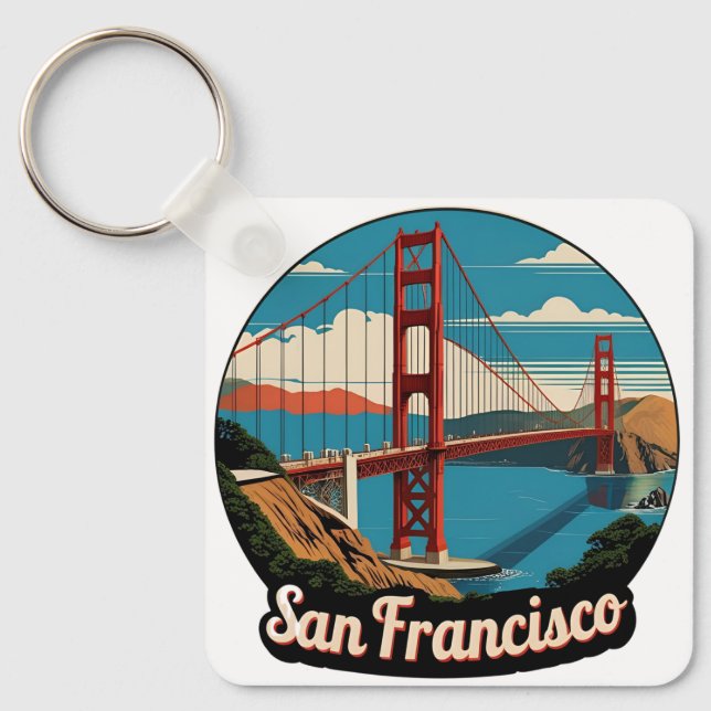 Chaveiro Ponte Golden Gate São Francisco (Frente)