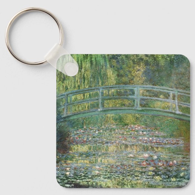Chaveiro Ponte Japonesa de Claude Monet Arte da Ninféia (Frente)