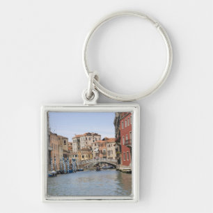 Chaveiro Ponte sobre um canal, canal grande, Veneza, Italia