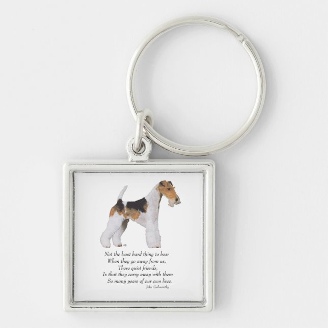 Chaveiro Ponte Wire Fox Terrier Rainbow (Frente)