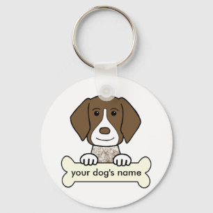 Chaveiro Ponteiro alemão abreviado personalizado