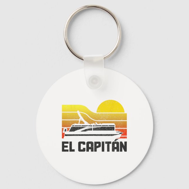 Chaveiro Pontoon Capitan Pontooning Barco Vint (Frente)