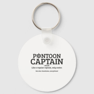 Chaveiro Pontoon Capitão Definição Engraçado Pontoon Boat