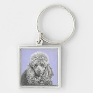 Chaveiro Poodle (Brinquedo, Miniatura) Pintura Original De