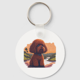 Chaveiro Poodle de Brinquedo