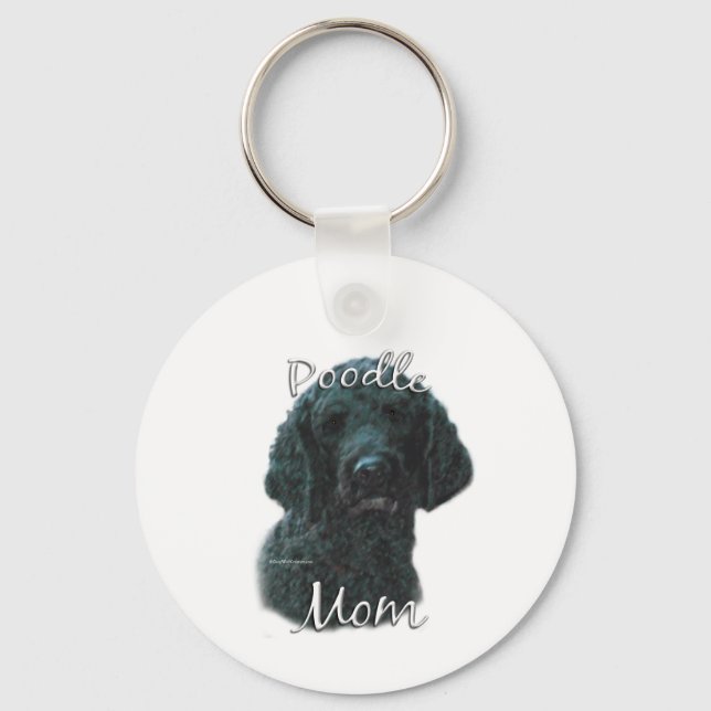 Chaveiro Poodle (preto) Mãe 2 (Frente)