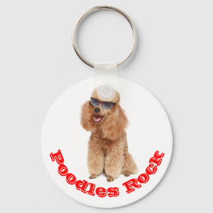 Chaveiro Poodles Rock! Apricot Miniatura Poodle Puppy Cão
