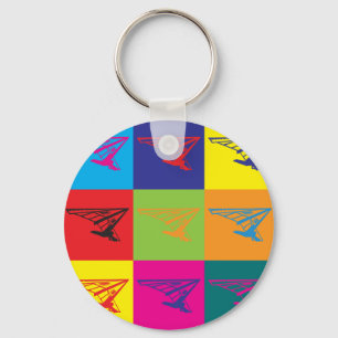 Chaveiro Pop art do deslizamento de cair