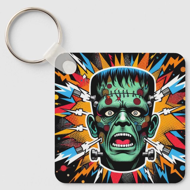 Chaveiro "Pop Art Frankenstein Keychain" Aluminum Keychain (Frente)