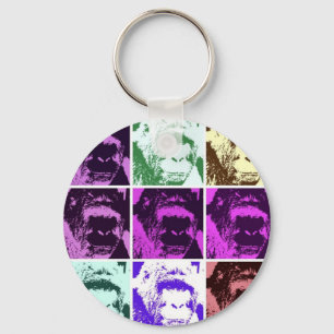 Chaveiro Pop Art Gorilla Faces