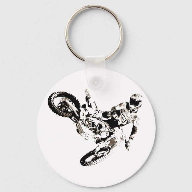 Chaveiro Pop Art Motocross Motorcyesporte (Frente)